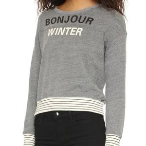 SUNDRY “Bonjour Winter” Sweatshirt